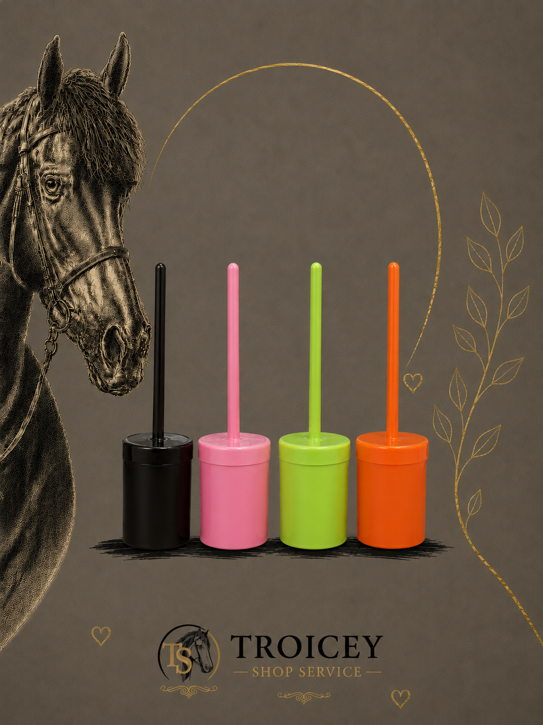 Pinceau à sabots HIPPOTONIC avec pot