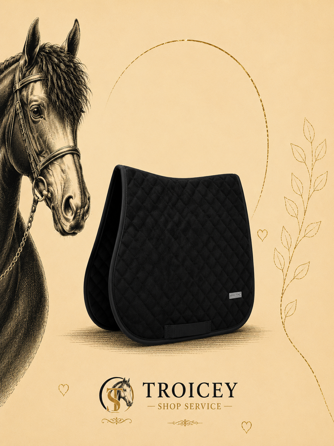Tapis de selle EQUITHEME - EK Nacre
